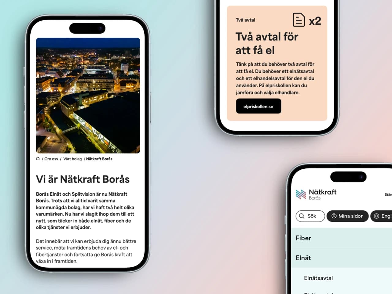 Webbdesign UX/UI Nätkraft Borås av Brainforest